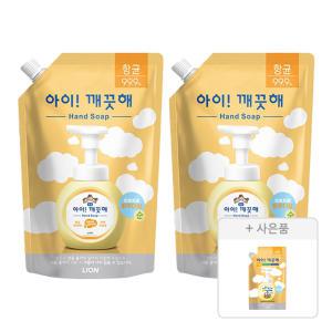 아이깨끗해 핸드워시 순, 600ml, 2개 + 증정( 순, 100mL, 1개 )