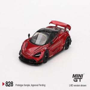 MINIGT 720S LB 작품 보석 레드 다이캐스트 모델 자동차 1:64 828