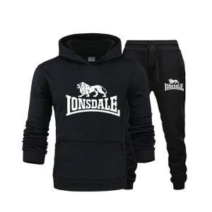 Lonsdale 스포츠 후드와 브랜드 겨울 패션, , 운동복 후드티, 가을 세트, 캐주얼