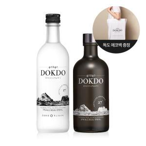 케이알컴퍼니 40240 독도소주 17도 27도 375ml 2본 증류주