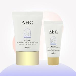 (36)-AHC 마스터즈 멜라프로텍트 워터풀 선크림40ml+7ml+(마스크랜덤/박세리선크림)