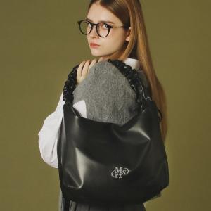 [마스마룰즈]Leather 2way shirring hobo bag _ Black