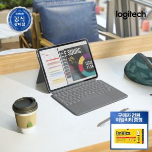 로지텍코리아 Combo Touch iPad Air 11인치 M2/5세대용 키보드 케이스