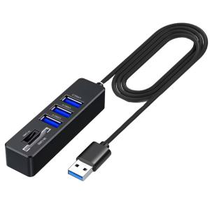 5in1 USB 멀티 허브 카드 리더기 USB 3포트 SD 카드 마이크로SD 메모리 카드 슬롯 노트북 PC 호환