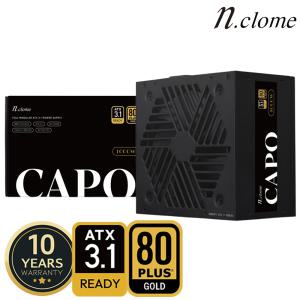 [11pay포인트3%] 엔클롬 CAPO 1000W 80PLUS GOLD 풀모듈러 ATX 3.1 블랙 파워 컴퓨터파워 파워서플라이