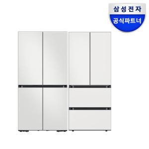 NEW 비스포크 키친핏 냉장고 김치냉장고 세트 RF60DB9KF201+RQ42DB94R2AP 올코타화이트