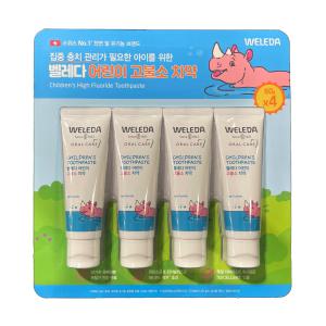 WELEDA 벨레다 어린이 고불소치약 40g X 4개