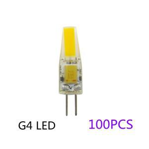 100개 G4 AC12V 220V LED COB1505 크리스탈 빛 전구 따뜻한 흰색 led COB