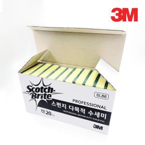 3M 스펀지 다목적 수세미(소) SL-86 20개입 / 스카치브라이트