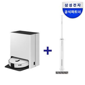 삼성 비스포크 AI 스팀 VR7MD97716G + 슬림스틱 청소기 VS15A680AEW 패키지