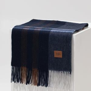 [롯데백화점]리끌로우 MUNM CHECK CASHMERE 100 MUFFLER NAVY