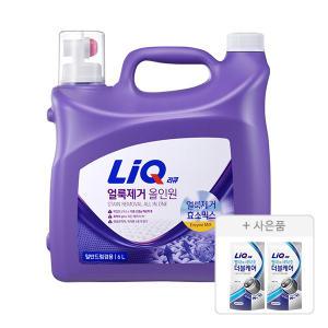 리큐 얼룩제거 올인원 6L 겸용, 1개 + 증정 (세탁조 더블케어 겸용 리필 300ML , 2개)