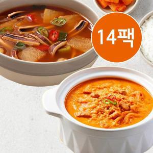 [기타]교동 오징어무국 7팩+콩비지찌개 7팩(총14팩)