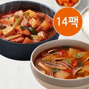 [기타]교동 고추장찌개 7팩+오징어무국 7팩(총14팩)