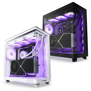 브라보텍 NZXT H6 Flow RGB 컴퓨터 PC케이스 (매트 블랙)