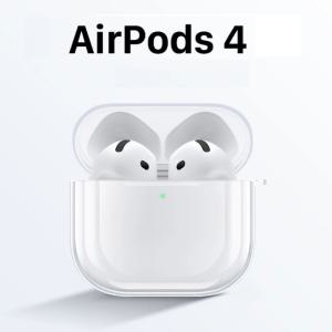 애플 에어팟 신형 에어팟4세대 AirPod4 투명 TPU 케이스 카라비너 포함