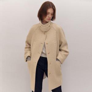 (아바몰리)FANCY ALPACA BLENDED HALF CT _BEIGE(AHW-CTK604-10-IM)