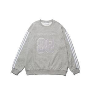 [기모] 88 Appliquer Sweat Shirt Gray