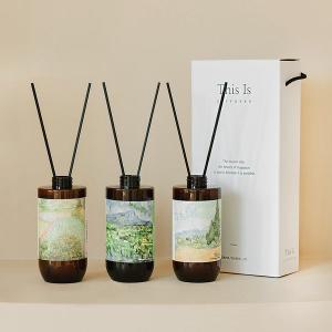 [THIS IS]명화의 향기 오브제 디퓨저 500ml x3개 +스틱 세트(선물박스 포함)