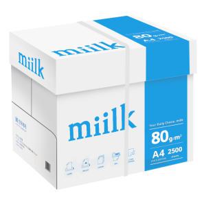 밀크 A4 복사용지(A4용지) 80g 2500매 1BOX