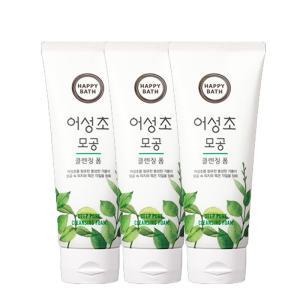 해피바스 어성초 모공 클렌징폼 200ml x3개 / 폼클렌징