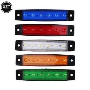 차량 미등 6 SMD LED 자동차 외부 조명 12V 24V 버스 트럭 화물차 사이드 마커 표시등 낮은 트레일러 후방 경고등