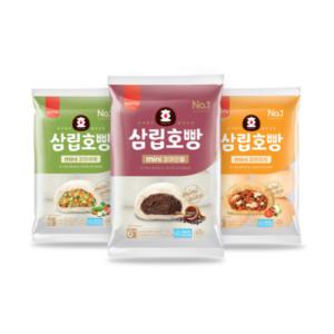 삼립호빵 ?팥+야채+피자 각6입 총 3봉