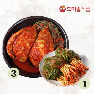 (m)도미솔 천수무 김치 3kg + 파김치 1kg