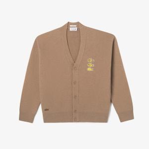 매장정품 라코스테 LACOSTE 울혼방 더블페이스 멀티 크록 가디건AH5761-53N 1569832