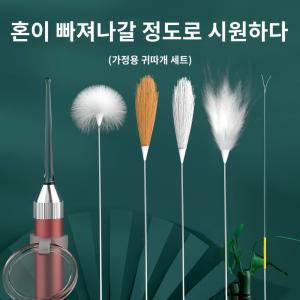 귀청소도구 귀청소 솜털 귀파개 세트 베트남 귀이개 케이스