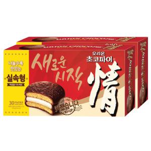 오리온 초코파이 대용량 30개입 1170g 2팩 (60개)