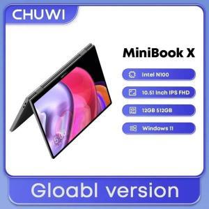 CHUWI MiniBook X 노트북 태블릿 인텔 N100 10.51 인치 FHD IPS 스크린 12GB LPDDR5 512G SSD 윈도우 11 노