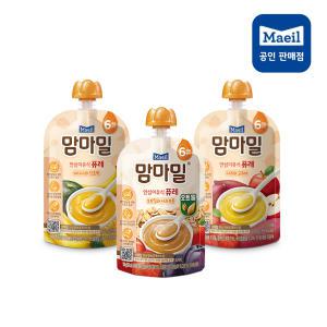 [매일유업] 맘마밀 6개월 100g 10개 오트밀과 사과프룬 / 사과와 고구마 / 바나나와 단호박