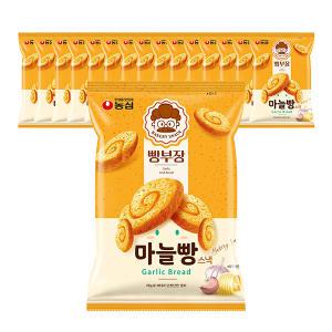 농심 빵부장 마늘빵, 55g, 16개