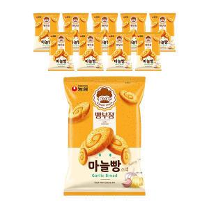 농심 빵부장 마늘빵, 55g, 10개