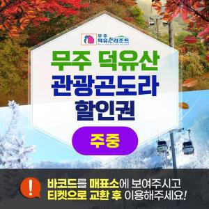 무주 관광 곤도라 주중 이용권(12/1~2/28)