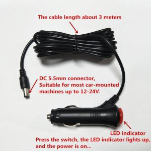 범용 담배 라이터 스위치 차량용 충전기, DC 5.5mm 커넥터, 3M 칼베, 12-24V  자동차 장치에 적합