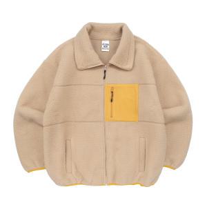 PG HIGH NECK BOA FLEECE JACKET (BEIGE)