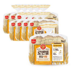 삼립 토종효모로 만든 로만밀 통밀 식빵 420g x10개