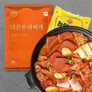 [기타]G[한인한식] 더큰 부대찌개 1Kg X 5팩 (라면사리 2개 증정)