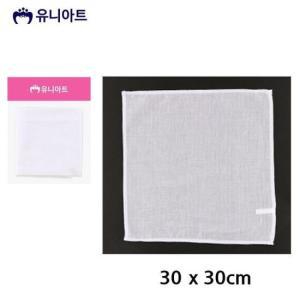 [BZJKOG39_4A]유니아트 면손수건 1장 (30cm) G20