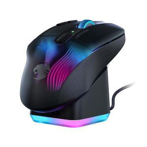 ROCCAT Kone XP Air ？ 무선 맞춤형 인체 공학적 RGB 게이밍 마우스, 19K DPI 광학 센서, 100시간 배터리