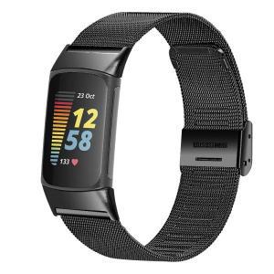 스마트 워치 스포츠 손목 스트랩, 스테인레스 스틸 밀라노 밴드, Fitbit Charge 6 5 용 마그네틱 루프 메쉬