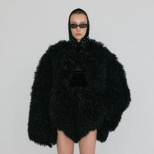 [EENK](센텀시티점)ZUFF Faux Fur Jacket - Black