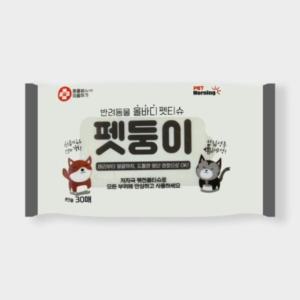 펫모닝 펫둥이 올바디 펫티슈 30매 강아지 물티슈 (WFFFGAM)