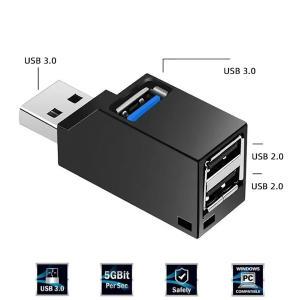 USB 3.0 확장기 차량용 분배기 멀티 포트 USB 허브 2.0 노트북 사무실 다기능 독서 디스크 충전 어댑터