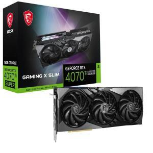 MSI 게이밍 지포스 RTX 4070 Ti 슈퍼 16g x 슬림 엔비디아 GB GDDR6X,  , 신제품