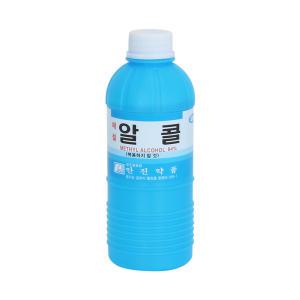 안진 공업용 메칠알콜 400ml (불부항용) 공업용알콜 메틸알콜 메탄올 알콜 기계제독 소독 연료