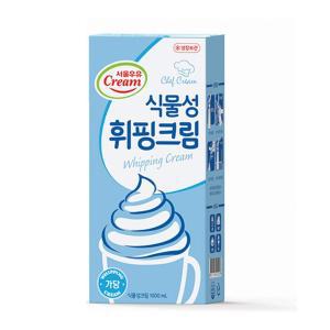 [기타]메가커피 서울우유 식물성 휘핑크림 1L