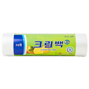 크린랩 크린롤백(대형/30cmx40cm) 500매 롤백 위생 비닐팩 비닐봉투 일회용봉투 알뜰 밀폐 주방용품